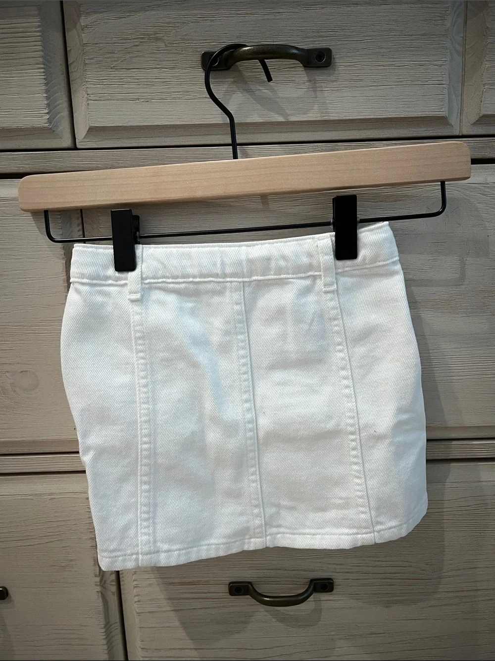 POLO Ralph Lauren Girls White Denim Skirt with Buttons